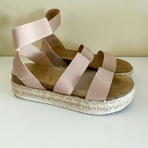 Espadrille Wedges Nude
